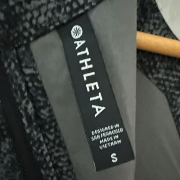 Athleta Topanga Printed Jumpsuit Viper Black Size Small - Picture 8 of 14